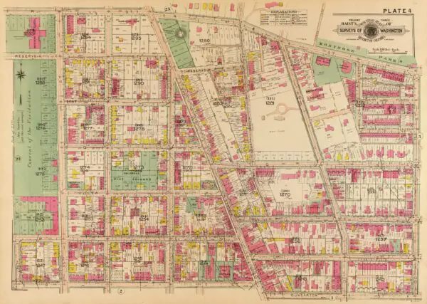 map of Georgetown in 1915 (Baist real estate atlas)