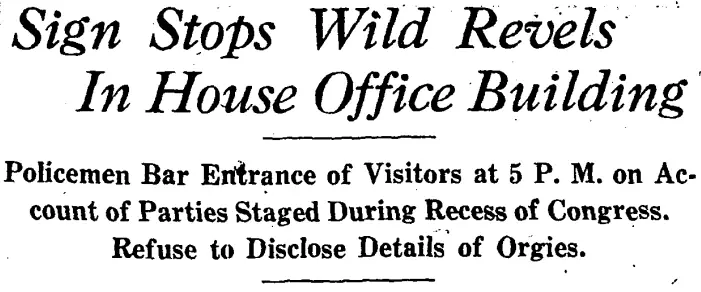 Washington Post headline 1923