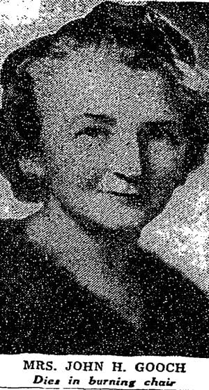 Portrait of Mary Gooch the Dorchester House resident who died in an armchair fire in apartment 706 on the seventh floor in February 1949
