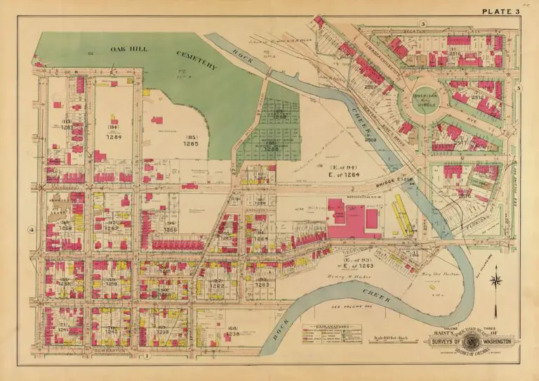 1915 map of Georgetown and Sheridan Circle