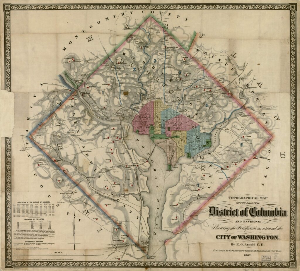 Exploring Civil War Map of D.C. and Its Surroundings