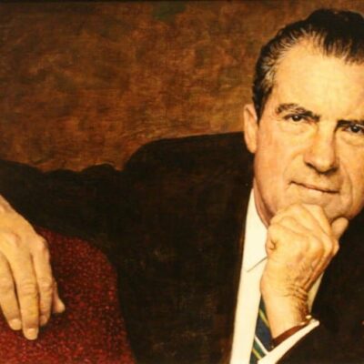 Richard Nixon by Norman Rockwell in 1968
