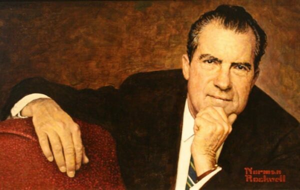 Richard Nixon by Norman Rockwell in 1968