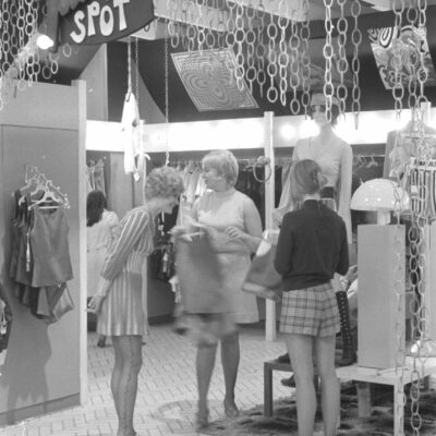 three women at Tysons Corner in 1971