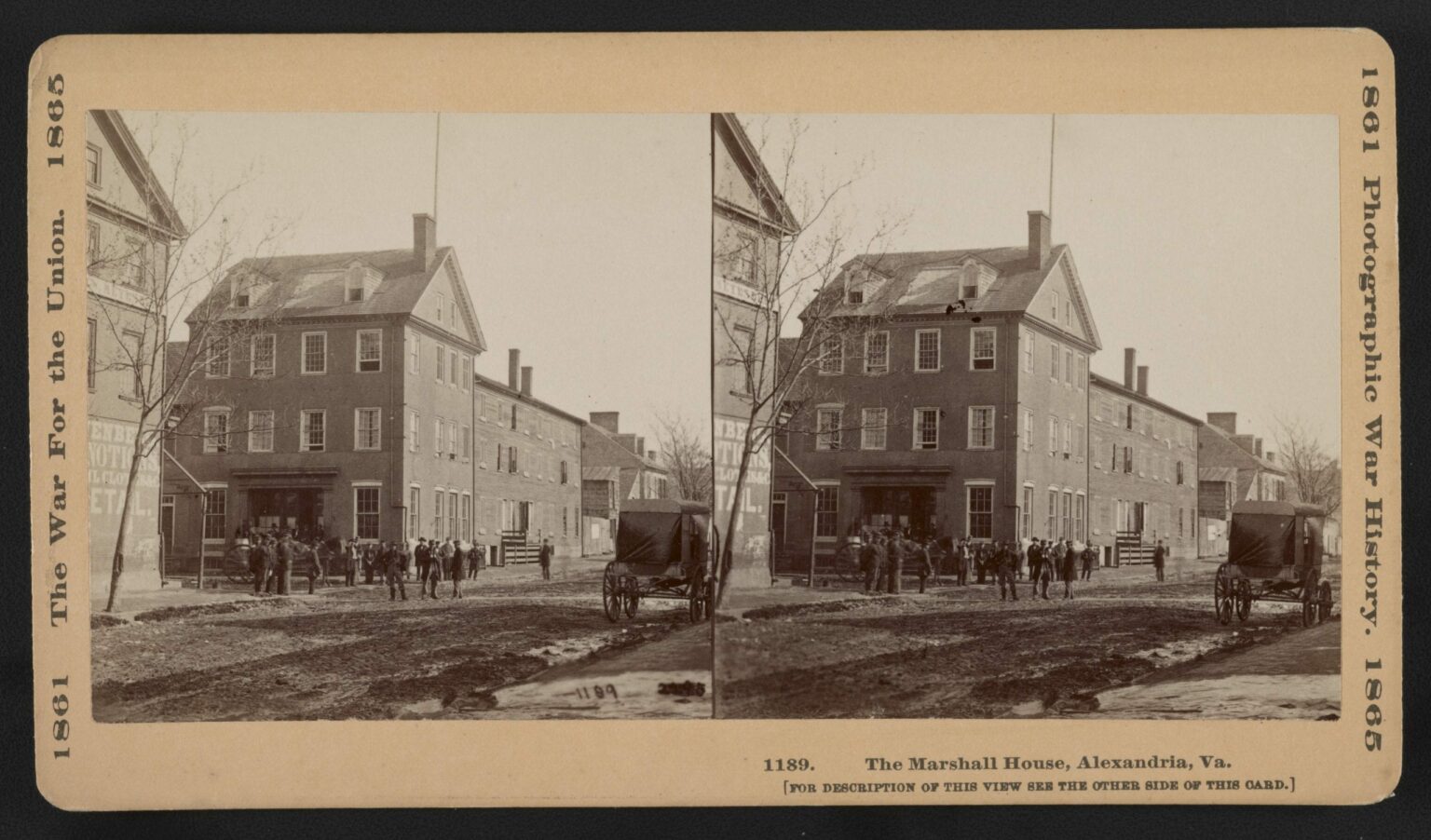 The Marshall House in Alexandria Where the First Union Officer Was