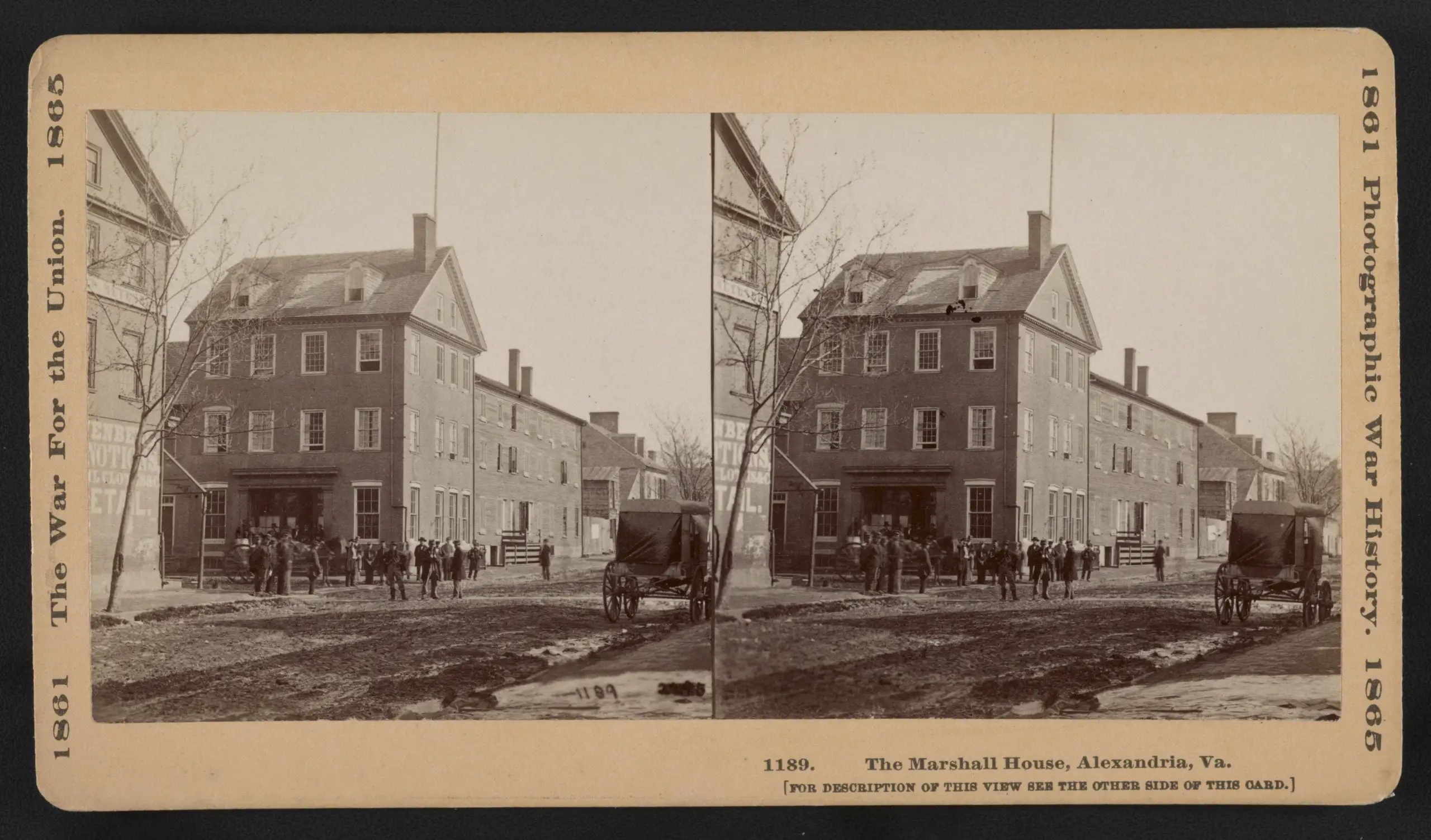 The Marshall House in Alexandria during the Civil War