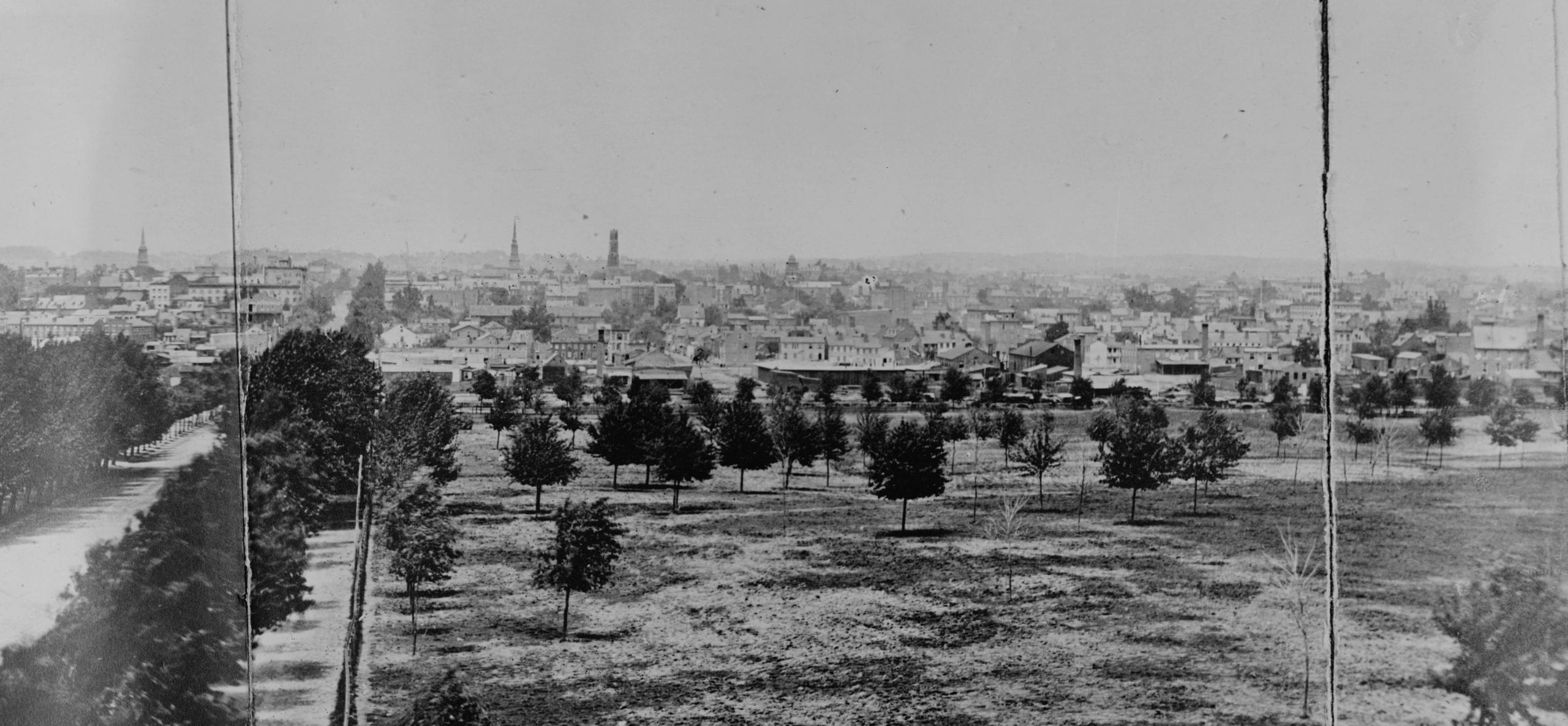 panoramic view of Washington, D.C. in 1865