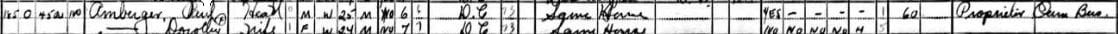 Amberger residence in the 1940 U.S. Census