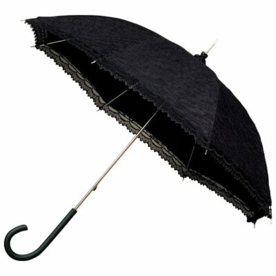 Victorian-era black umbrella