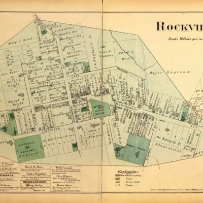 map of Rockville in 1879