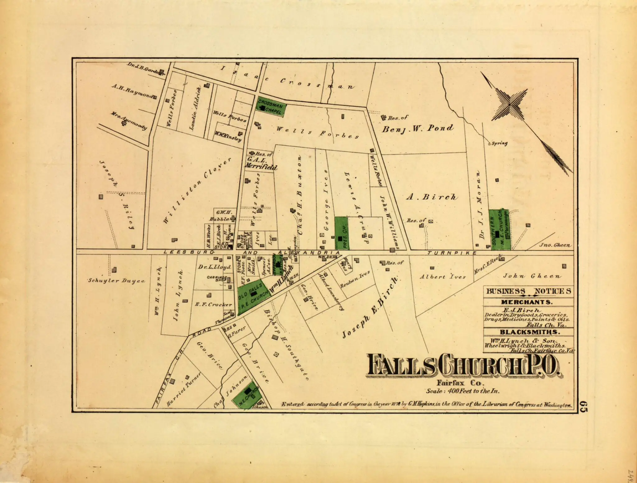 Exploring Falls Church Through Maps From 1879