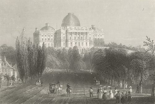 Capitol Building in the 1830s (Cornell University)