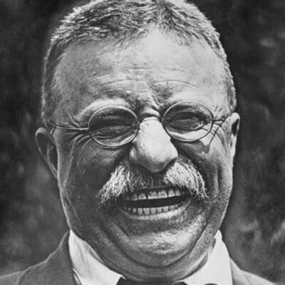 Teddy Roosevelt laughing