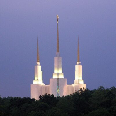 Washington, D.C. Mormon Temple from a distance (ldschurchtemples.com)