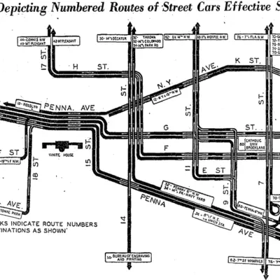 1936 streetcar map