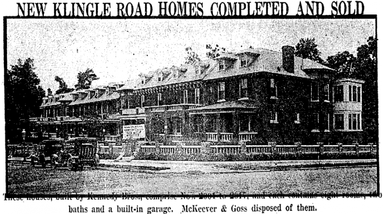 homes on Klingle Road - June 16th, 1922 (Washington Post)