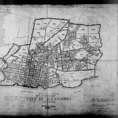 1930 assessment map of Alexandria
