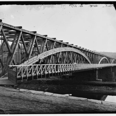 Chain Bridge at the end of the Civil War (Library of Congress)