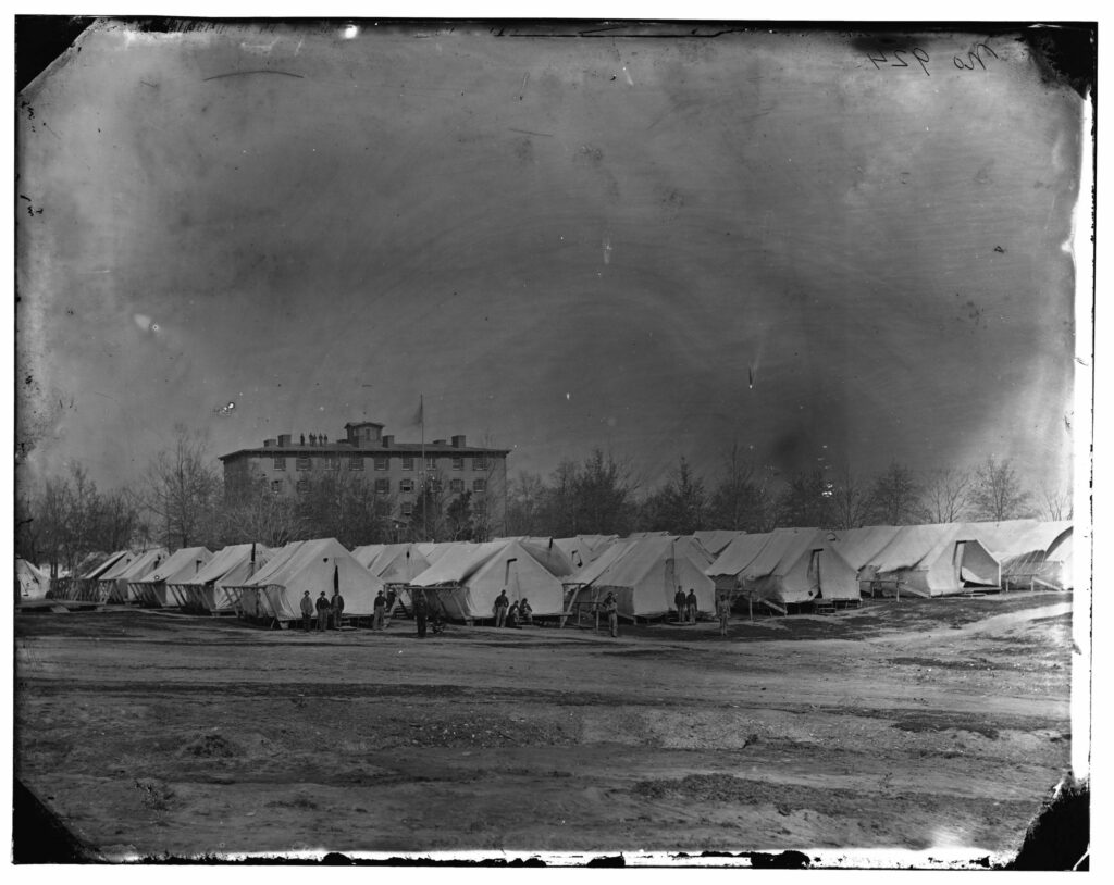 Carver Barracks on Meridian Hill during the Civil War