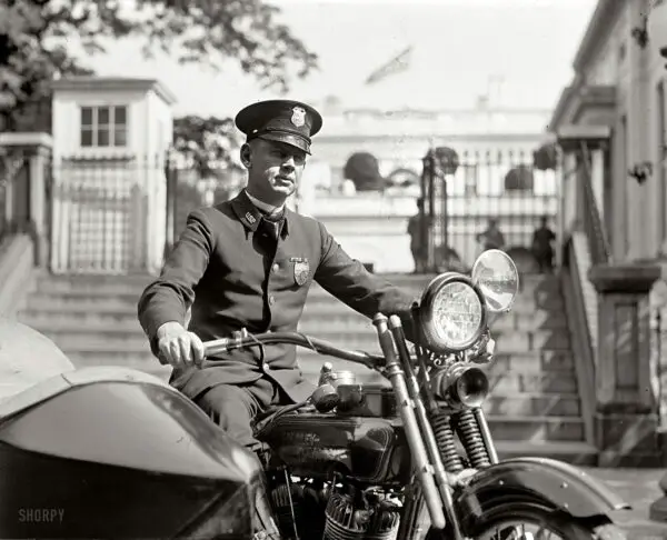 At the White House gates. "M.A. Rainey, October 5, 1922." National Photo Company Collection glass negative.