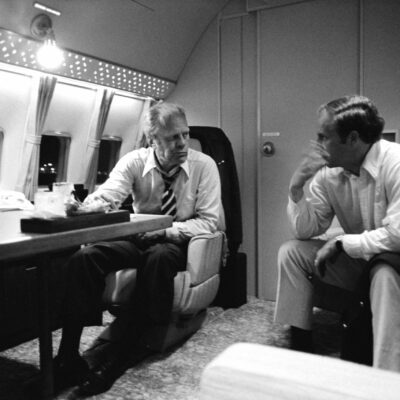 President Ford and Dick Cheney on Air Force One