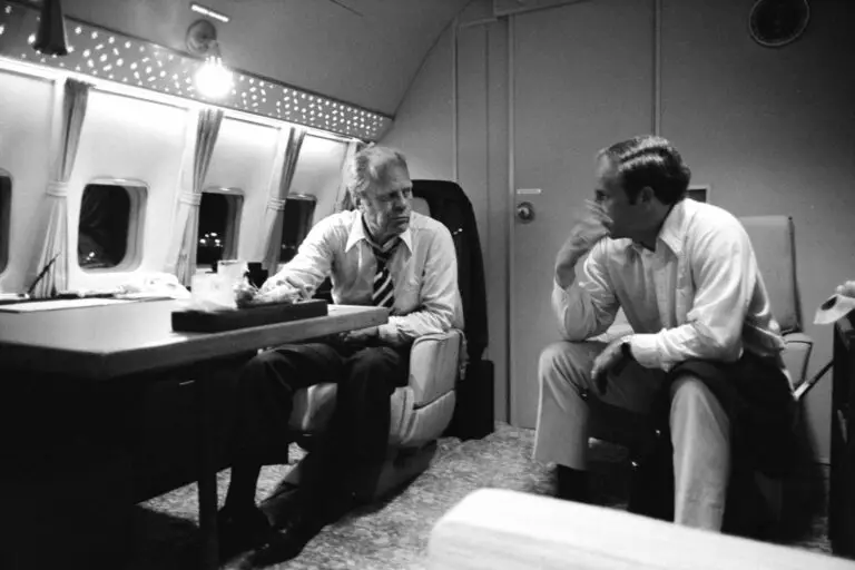 President Ford and Dick Cheney on Air Force One