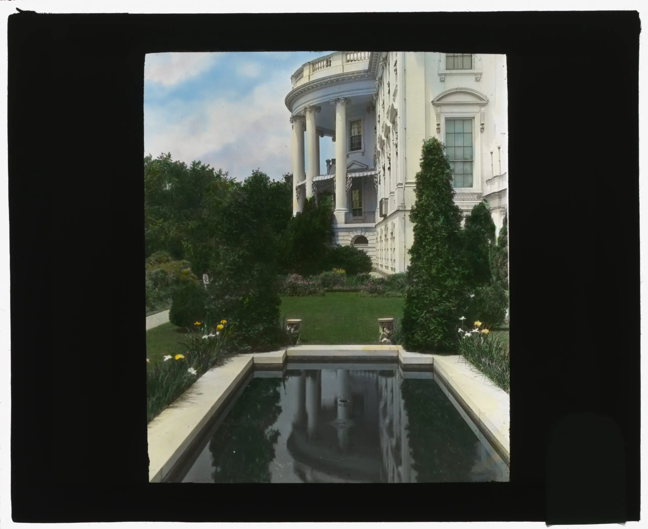 White House, 1600 Pennsylvania Avenue, Washington, D.C. Southeast garden, spring 1921