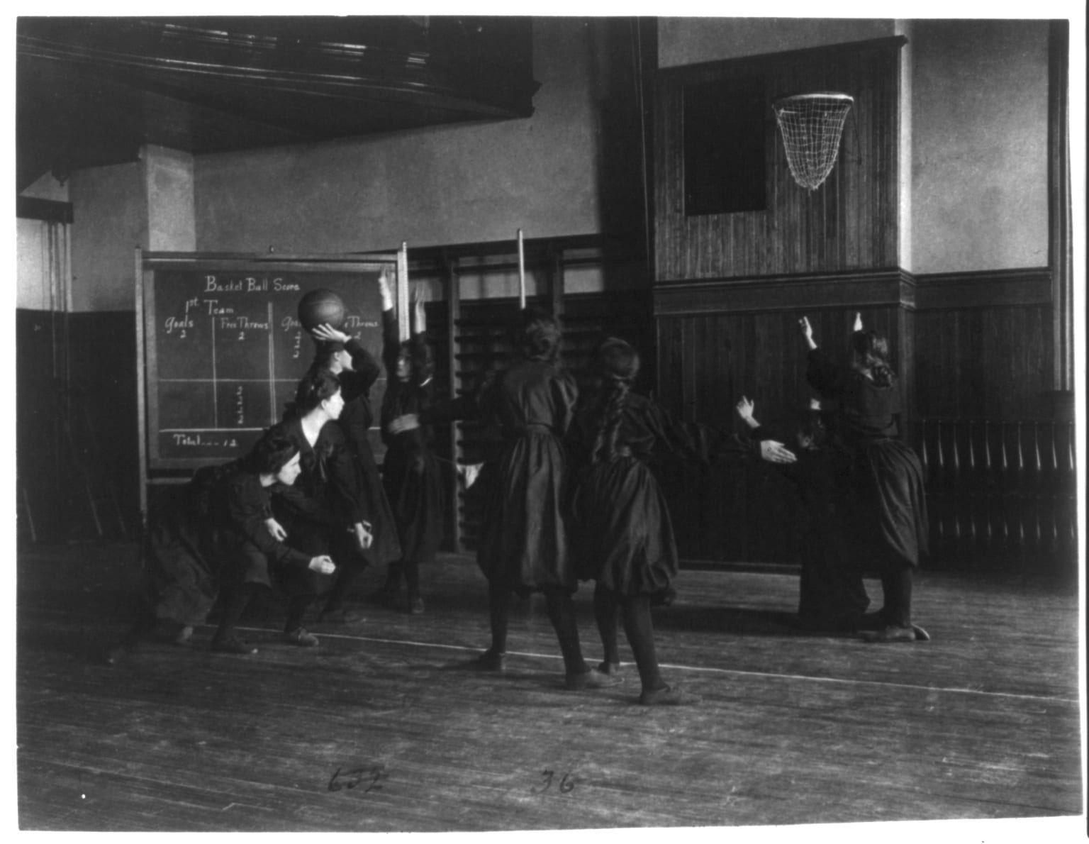 young women play basketball at Western High School