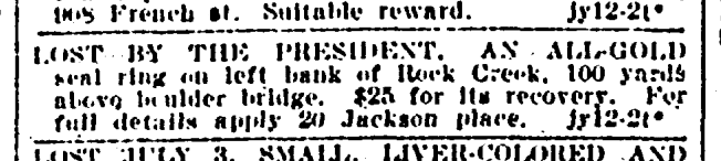 July 14th, 1902 classified ad