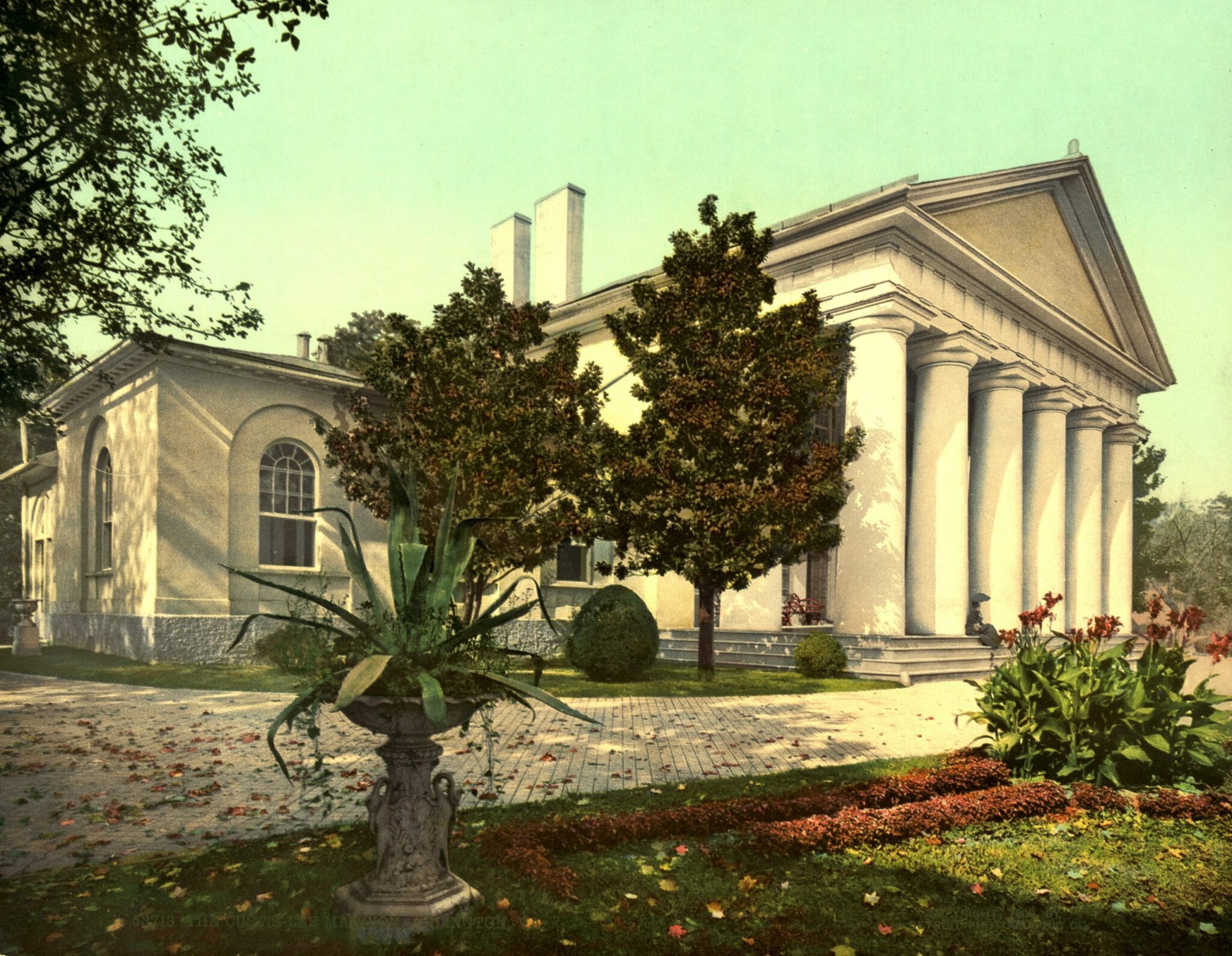 Stunning Colorized Photograph of Arlington House in 1900