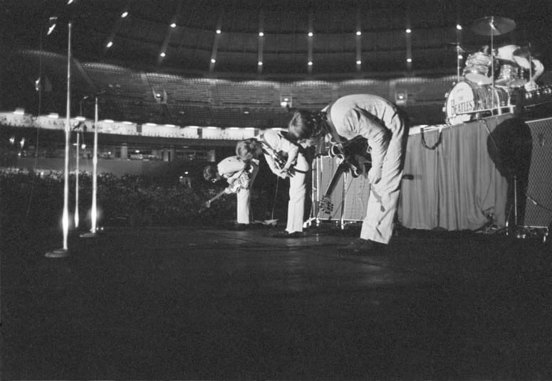 The Beatles at D.C. Stadium in 1966