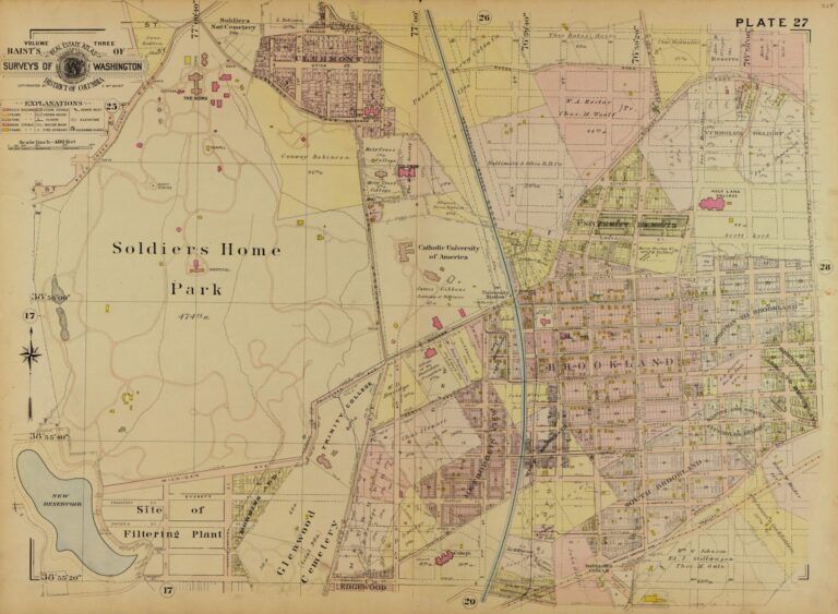 Map of Brookland in 1903