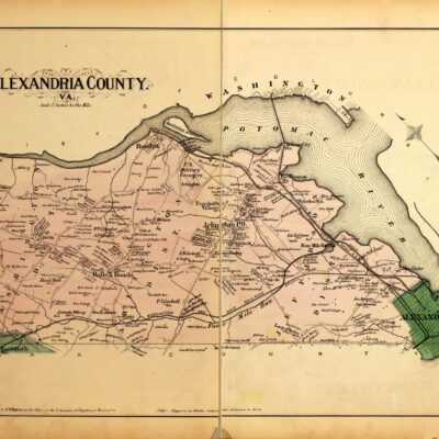 map of Alexandria County in 1879