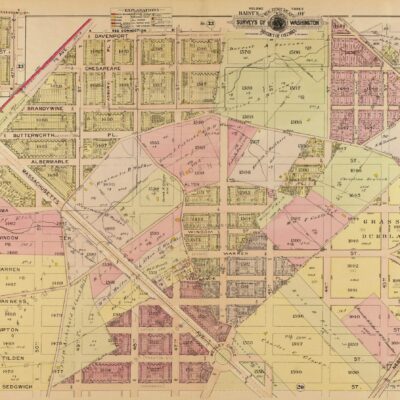 1903 Baist real estate map of Spring Valley and American University