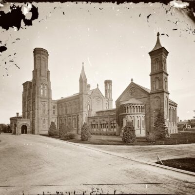 Smithsonian Castle between 1860 and 1865