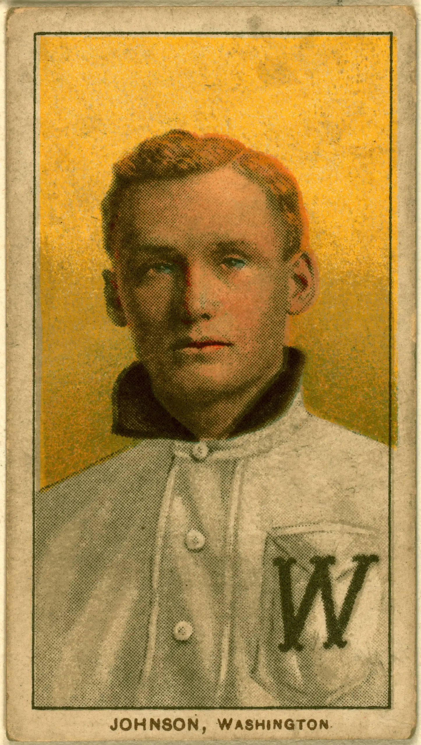 Walter Johnson baseball card - 1909 (American Tobacco Company)