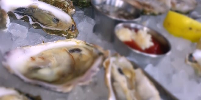 oysters are yummy with beer