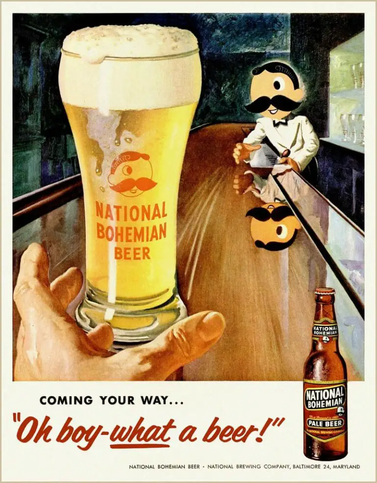 National Bohemian advertisement from 1955