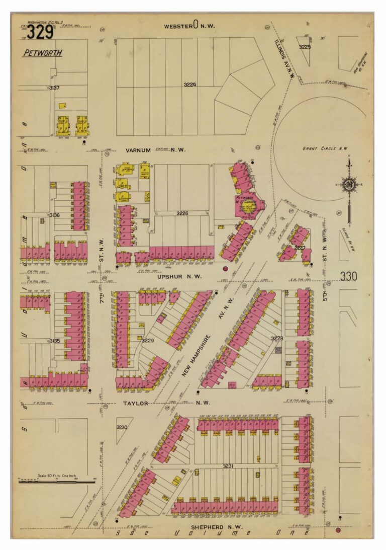map of Grant Circle in 1916