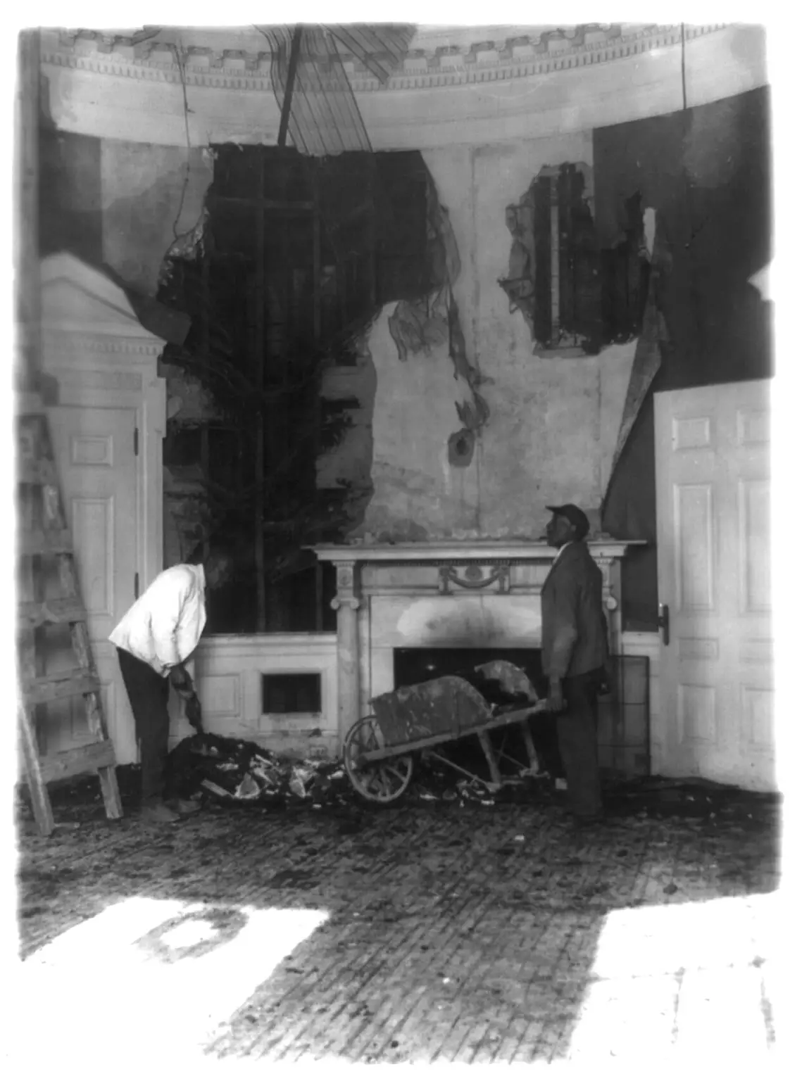 aftermath of the 1929 White House fire