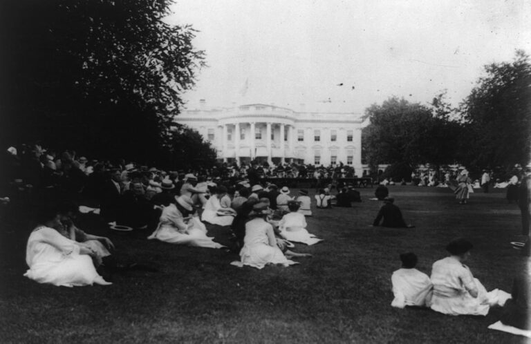 concert on the South Lawn in 1921