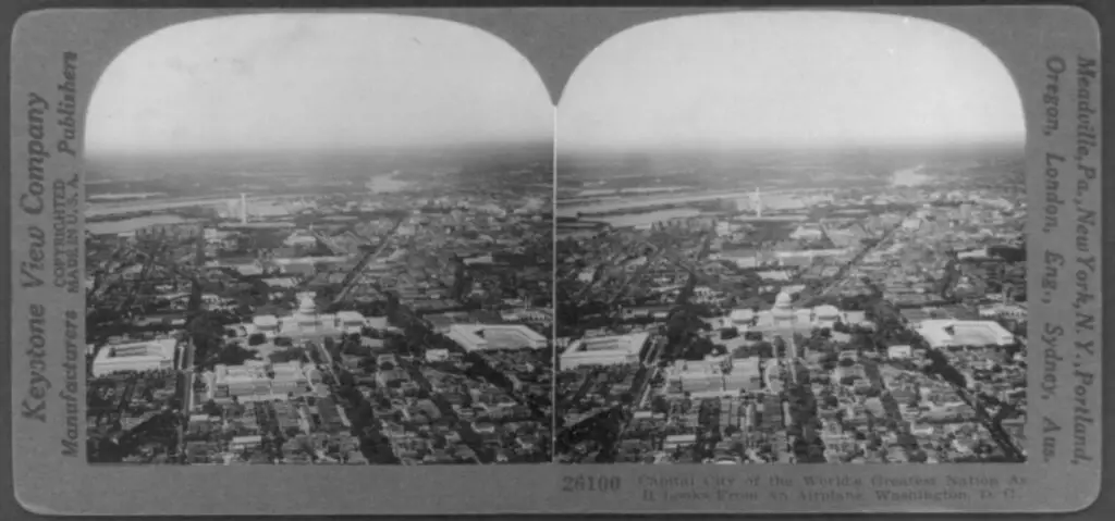 Washington, DC from the air in 1924