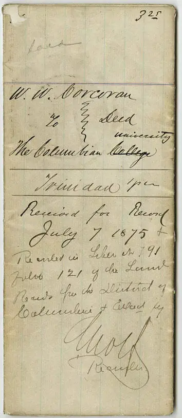 1875 deed for Trinidad