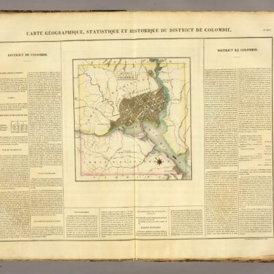 Carte geographique, statistique et historique du District de Colombie