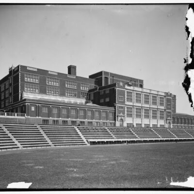 Central High School stadium in the 1910s