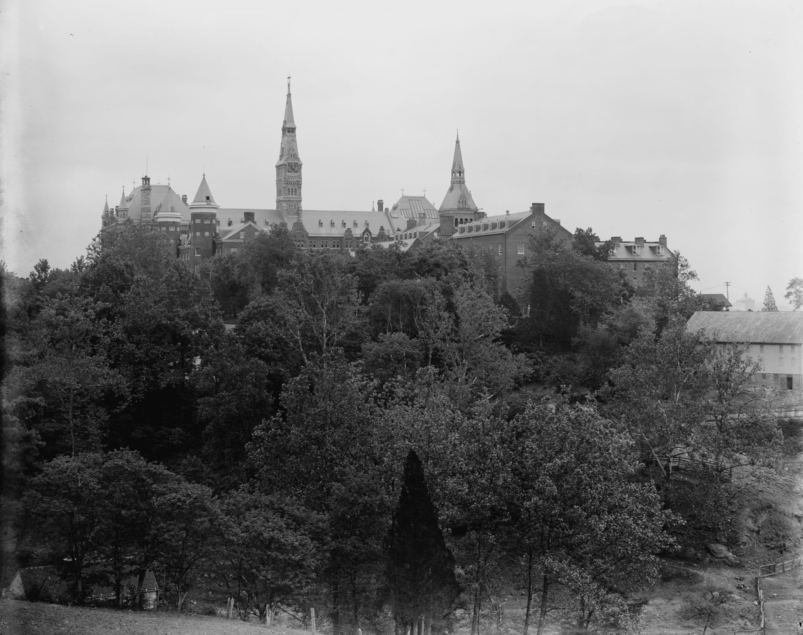 Georgetown University from observatory (Library of Congress)