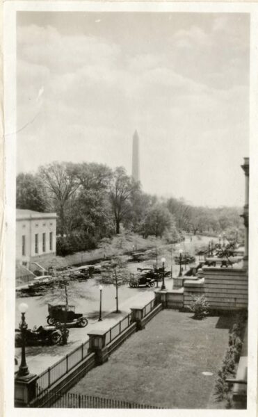 West Executive Ave. and the Washington Monument (1919)