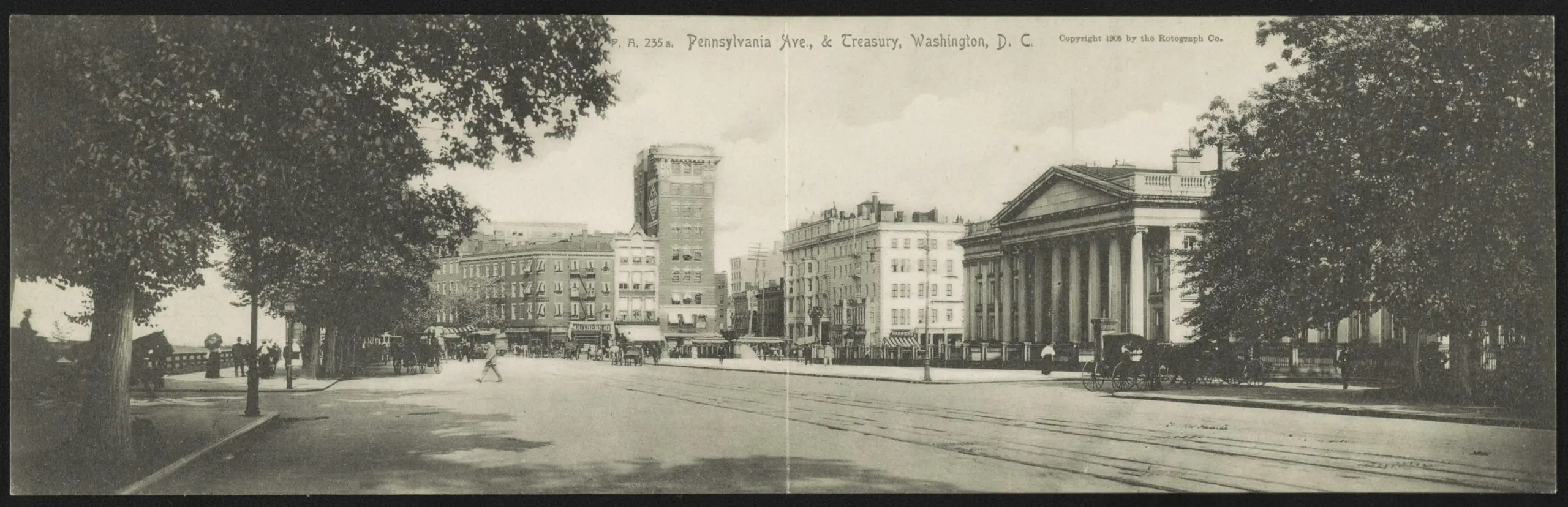 Pennsylvania Avenue view of the Treasury Department