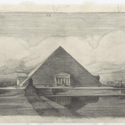 John Russell Pope's Competition Proposal for a Pyramid with Porticoes Style Monument to Abraham Lincoln, 1912