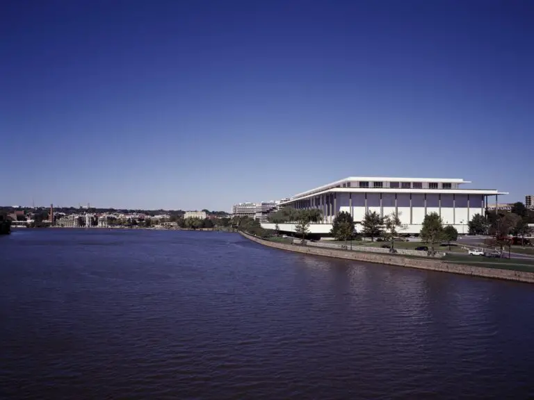 Kennedy Center from the Potomac River in Washington, D.C.